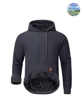 Men's Heavy Pullover Hoodie Sherpa Fleece Lined Sherpa Fleece Pullover Hoodies